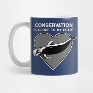 Pilot Whale Conservation Heart Mug